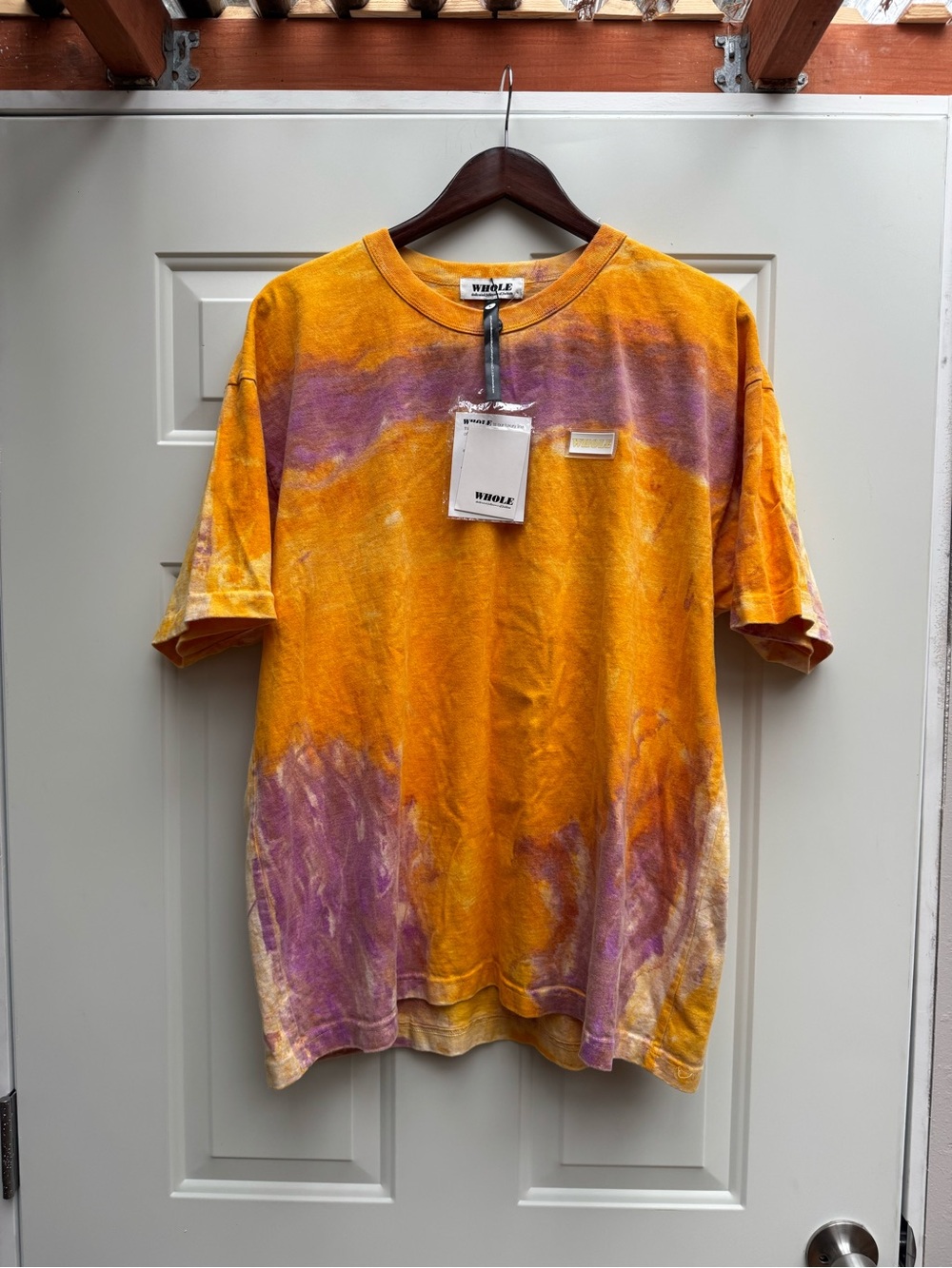 New Urban Outfitters Tie-Dye Oversized Orange and Purple T-Shirt